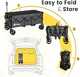 Sekey 300L Ultra-Large Folding Festival Trolley All-Terrain Wheels 150kg view 6