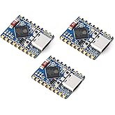 Waveshare 3PCS ESP32-S3 Mini Development Board, Based On ESP32-S3FH4R2, Onboard Multi-Function GPIO Pins, Dual-Core Processor, 240MHz Running Frequency, 2.4GHz Wi-Fi &amp; BLE 5