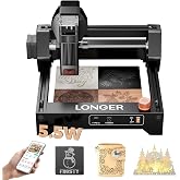 Longer Ray5 Laser Engraver and Cutter, 5500mW Lazer Engraver, 130&times;130mm | 0.01mm Precision, 12000mm/min for Wood Leather, Mini Desktop Design, Detailed Results for DIY Crafts and Small Projects