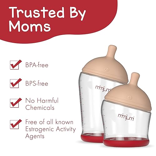 mimijumi Baby Bottle Starter Set (6 Anti-Colic Baby Bottles