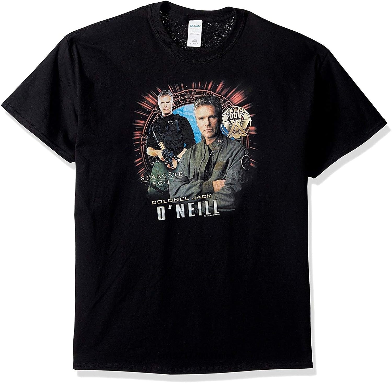 Men T Shirt Stargate Sg1 Funny tShirt Novelty Tshirt Black Amazon.co