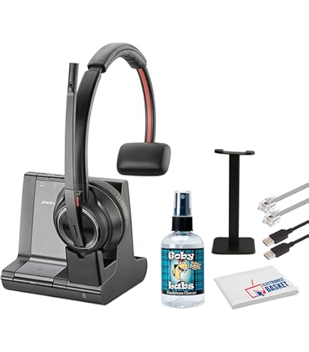 parlay③ onedrop Poly Savi 8240 UC Wireless DECT Headset 211200-01 B&H Photo Video