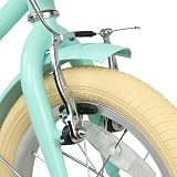 Glerc 12 Inch Kids Bike Mint Green with Basket Stabilisers Bell 3-5 Years view 8