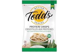 TODD'S PROTEIN CRISPS Sour Cream & Onion, 33 Grams