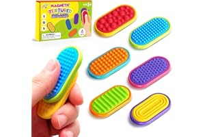 Sensory Fidget Magnet Toys for Kids: Silicone Magnetic Sliders Stress Fidgets for Autism, Stress Small Fidget Toys for Adults