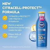 NIVEA SUN Protect & Moisture Lotion SPF 30 200ml Vitamin C Hyaluron 48H Moisture view 3