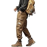 XYXIONGMAO Multi Pocket Cargo Pants for Men Japanese High Street Pants Drawstring Cargo Pants for Men Hip Hop Sweatpants