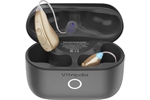 VITOPDIA 3-in-1 Rechargeable Bluetooth OTC Hearing Aids for Adults Seniors, Music Streaming | Phone Call Auto Switch, Smart Noise Cancellation, DSP 16-Channel HD Sound, 5-Level Volume, 15-Hour Battery