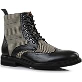 Polar Fox Men's Wingtip Brogue Dress Boot Collection | Classic & Mixed-Media Ankle Boot Styles