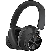 ZIHNIC Active Noise Canceling Headphones, Wireless Over Ear Bluetooth Headphones, Hi-Res Audio, Prolonged Battery Life, Deep Bass, Comfortable Foam Ear Cups-Black