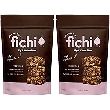 Fichi Fig and Nut Bites, a Wholesome and Delicious Gluten-Free Italian Fruit and Nut Snack (Two Pack, Fig and Walnut)