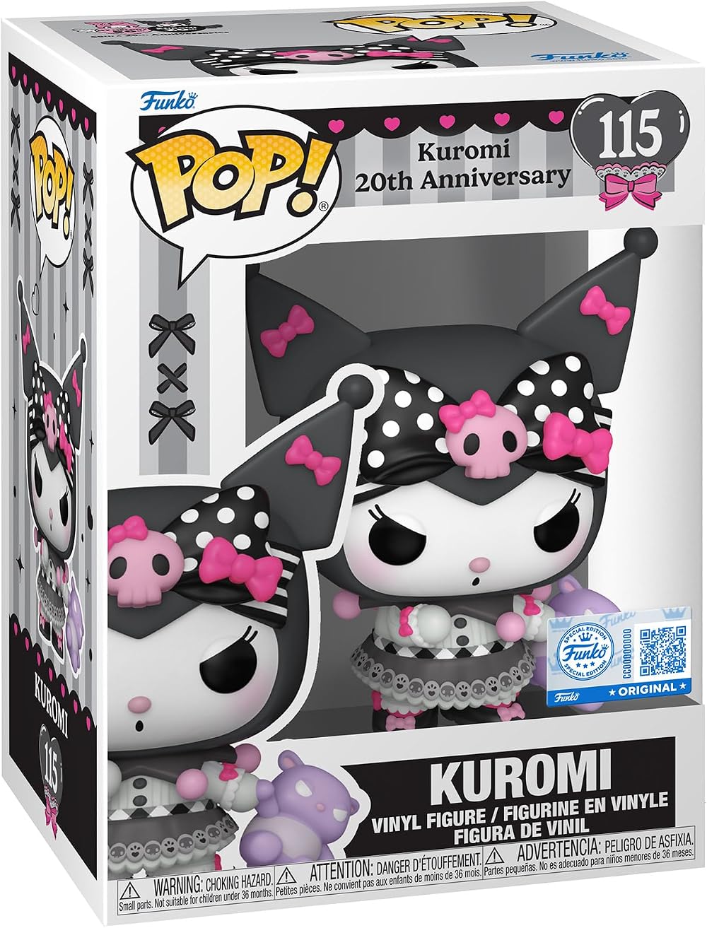 Funko POP Sanrio Hello Kitty Kuromi 20th Anniversary Vinyl Figure 3.75in