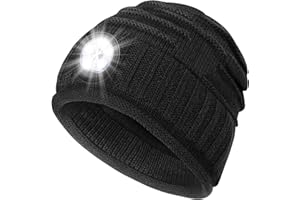 EASTPIN Mens Gifts Beanie Hat with Light: Stocking Stuffers Women Men Rechargeable Cap LED Flashlight Winter Hats Gift Ideas for Dad