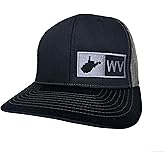 Trucker Hat - West Virginia (Black/Graphite) Mesh Back