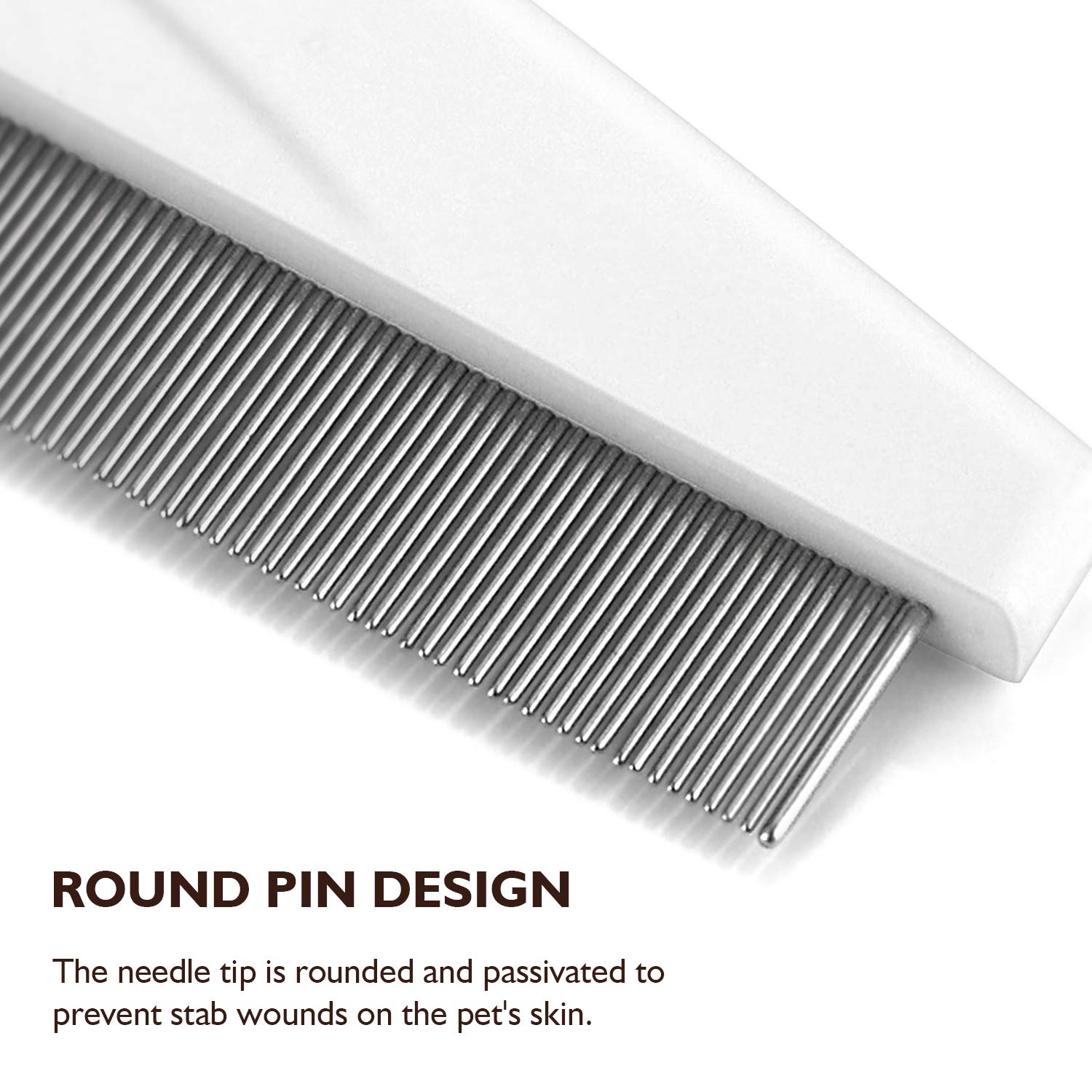 Kissin Flea Comb for Dogs, Pet Cleaning Control Flea for Cats, Dogs, Rabbits