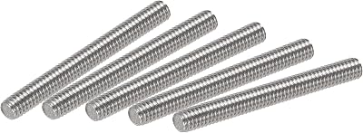 sourcing map M4 x 30mm Fully Threaded Rod 304 Stainless Steel Right Hand Thread