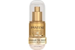 Pantene Deep Nourishing Cream to Mist Leave In Spray, Co-Created with Abbey Yung, Heat Protectant & Detangler Spray for Hair.