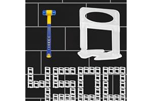 THREETWONE Pro-Grade 1/32" Tile Leveling System Clips 4500pcs - Dual-Purpose Leveler Spacer for Ceramic & Stone Tiles, Prevents Tile Lippage with Precision Gap Control, Effortless DIY Installation(4500, 1/32)