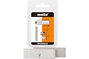 meite 23 Gauge Headless Stainless Steel Pin Nails, 3/4 Inch - 1500 Counts for Trim, Cabinetry, Furniture & Model Building