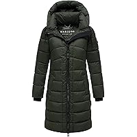 Marikoo Long Fall & Winter Coat for Women | Detachable Hood