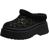 COACH Womens Cecelia Clog in Signature Suede