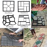 unho Garden Paving Concrete Mould Plastic Walk Maker Reusable Path Molds 43.5cm view 6