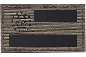TACTICAL FREAKY Ranger Green IR Georgia State Flag 2x3.5 Infrared IFF Tactical Morale Hook Patch