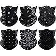 Venswell Neck Gaiter Face Mask Men Women,Seamless Bandana Rave Face Cover Scarf Mask,Balaclava,Headband, Head Wrap,Headwear