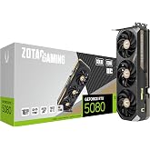 ZOTAC Gaming GeForce RTX 5080 Solid CORE OC DLSS 4 16GB GDDR7 256-bit 30 Gbps PCIE 5.0 Gaming Graphics Card, IceStorm 3.0 Advanced Cooling, Spectra RGB Lighting, ZT-B50800J2-10A
