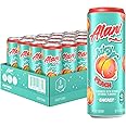 Alani Nu Juicy Peach Sugar Free, Low Calorie Energy Drinks | 200mg Caffeine | Pre Workout Performance with Antioxidants | Biotin B Vitamins | Zero Sugar | 15 Calories or Less | 12 Fl Oz Cans (24 Pack)