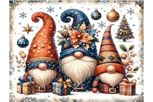 Arttoplus Gnome Diamond Art Kits for Adults-Christmas 5D Diamond Painting Kits for Adults Beginners,DIY Full Drill Diamonds Painting Gem Art Kits for Gift and Home Decoration(12x16 inch)