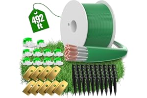 492ft/ 150m Universal Lawnmower Boundary Wire Contains 50x Lawn Pegs+10x Wire Connectors+9X Titanium Blades - Headley Tools R