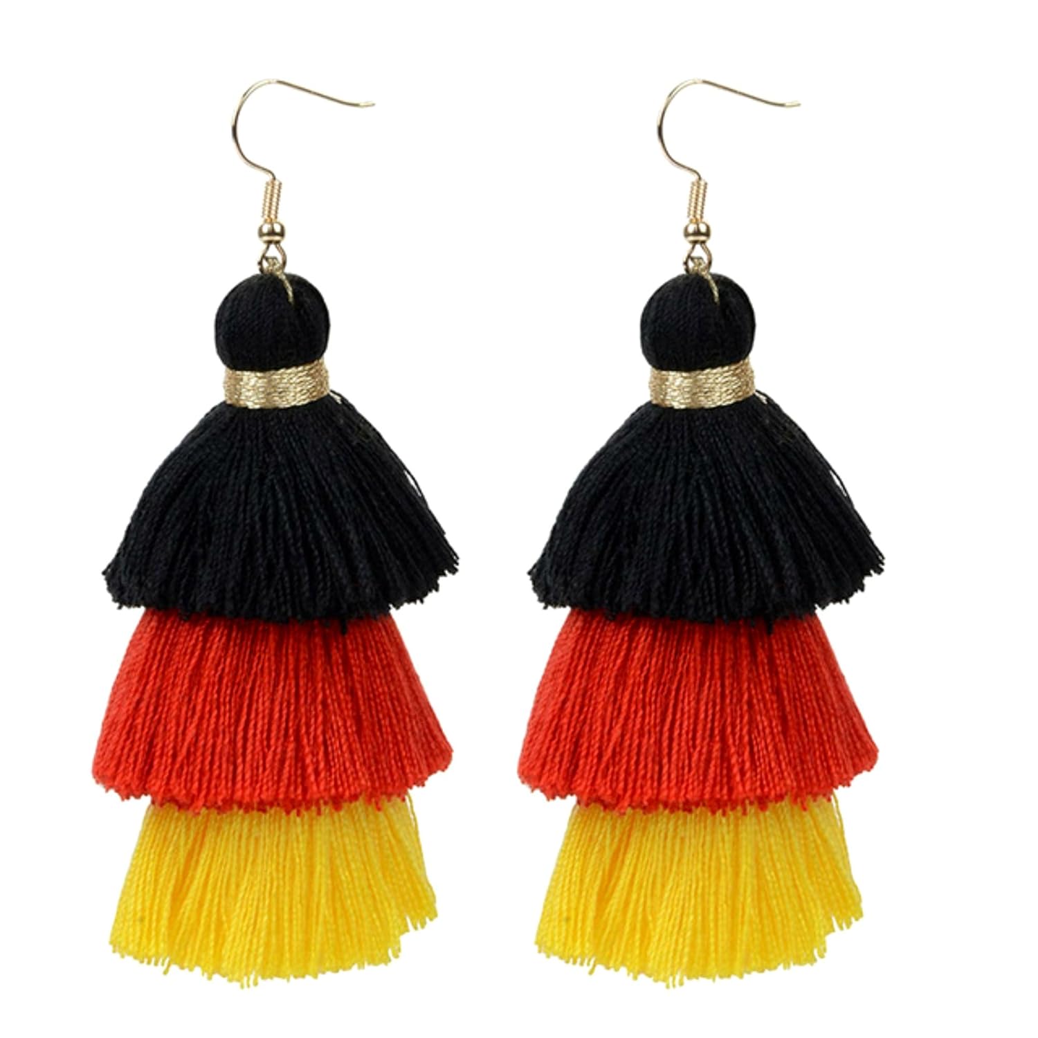 ayan creation 3 layer tassel earring for women & girls