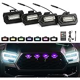 ROCCS Fit for Toyota Tacoma Grill Lights 2020 2021 2022 2023 Off Road & Sport OEM RGB Tacoma Raptor Grill Light with Instruction, APP/Remote Control 20 Custom Colors