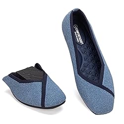 Frank Mully Womens Square Toe Flat Shoes