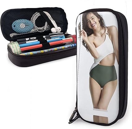 Amazon 中村アン 7 ペンケース 大容量 防水 革 筆箱 人気 軽量 ペン ポーチ 多機能 文具バッグ 中小学生 高校生 大学生 入学 成人祝い プレゼント 男の子 女の子 子供 就職祝い 昇進 プレゼント サラリーマン ビジネス 社会人用 コンパクト 化粧ポーチ