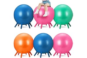 SUPERVITAE 6 Pack Children's Ball for Exercise Classroom Ball Chairs Kids Yoga Ball Chair Seating Ball for Classroom Students Sitting