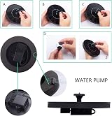 LAWOHO Solar Fountain Pump 1.5W Upgraded Submersible Kit for Bird Bath view 5