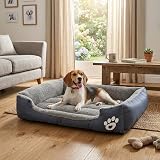 SuperGift Soft & Fluffy Pet Bed Grey Medium Anti-Anxiety Non-Slip view 5