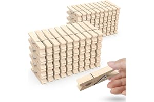 JABINCO (Pack of 100) Wooden Clothespins About 2-7/8" Long