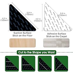 Qukaka 8+2 PCS Gripper for Rug, Double Sided Rug