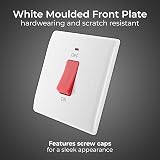 BG Electrical Cooker Control Switch Unit 45A Nexus 800 White Round Edge view 2