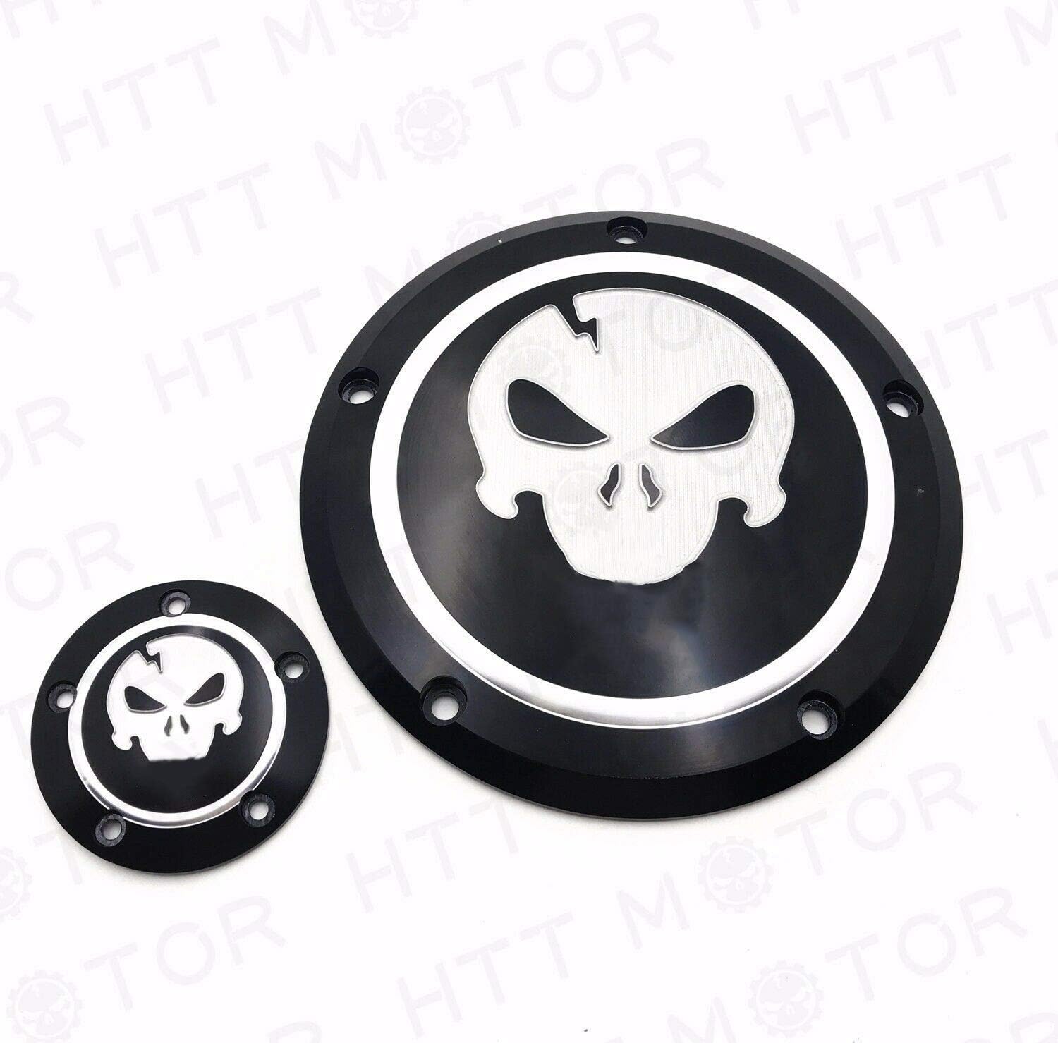 HONGK- Compatible with Dyna Sportster Street Bob XL 883 1200 Skull Derby & Timer Cover [B06X19L9DD]
