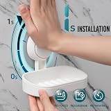 TAILI Suction Soap Dish 2 Pack Shower Holder Wall Mounted 3 KG view 3