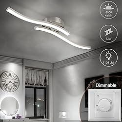 EDISLIVE Modern Dimmable LED Ceiling Light Curved 2