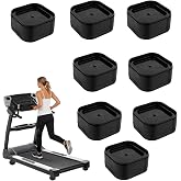 8pcs Treadmill Incline Riser Blocks, Walking Stackable Height Adjustable | Incline Blocks Pad Attachment Non-Slip Upgrade Ramp for Home Gym Leveling &amp; Uphill Workout Treadmill Accessories