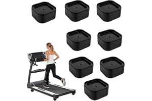 8pcs Treadmill Incline Riser Blocks, Walking Stackable Height Adjustable Incline Blocks Pad Attachment Non-Slip Upgrade Ramp 