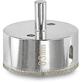 Jamiikury 2-1/2" Diamond Glass Tile Hole Saw Drill Bit for Ceramic, Marble &amp; Porcelain