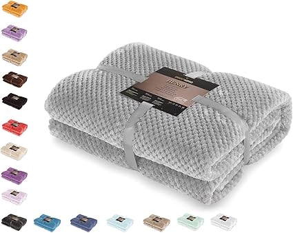 Decoking 66249 Kuscheldecke 220x240 Cm Stahl Decke Microfaser Wohndecke Tagesdecke Fleece Weich Sanft Kuschelig Skandinavischer Stil Grau Anthrazit Henry Amazon De Kuche Haushalt