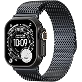 Magnetic Mesh Milanese Loop Compatible with Apple Watch Band 49mm 46mm 45mm 44mm 42mm 41mm 40mm 38mm Men Women, Stainless Steel Metal Strap for iWatch Ultra 3/2/1 Series 11 10 9 8 7 6 5 4 SE